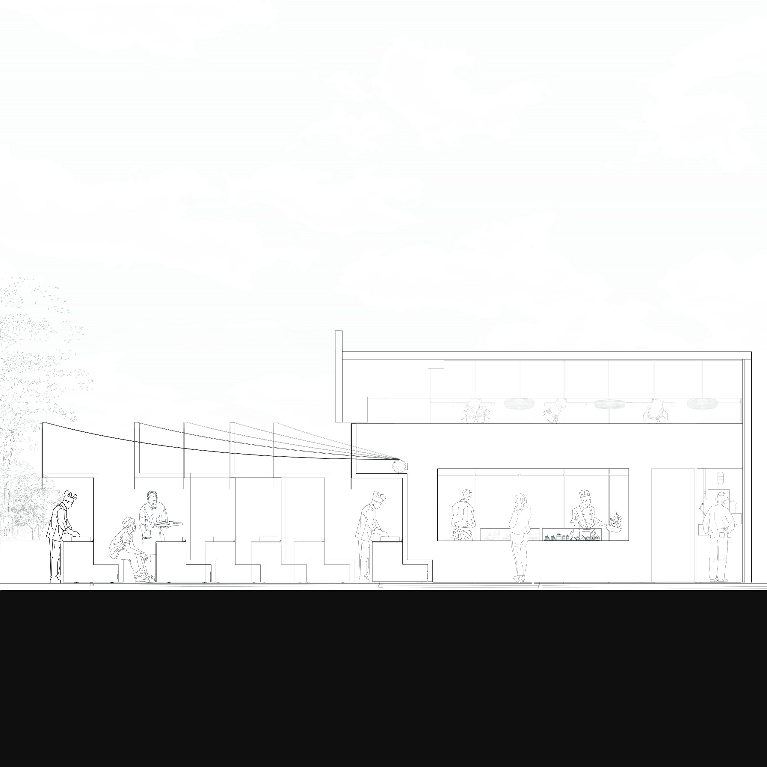 Gallery | Walking canopy (3ra Cafe Bistro)